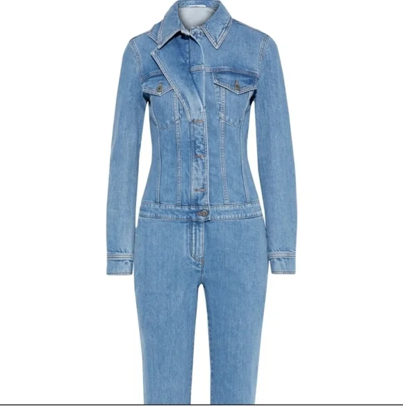 Host PICK ๐๐ STELLA MCCARTNEY Kathy faded denim jumpsuit | 40 - Picture 2 of 16
